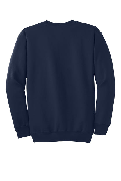 Port & Company Essential Fleece Crewneck Sweatshirt.  PC90 Navy
