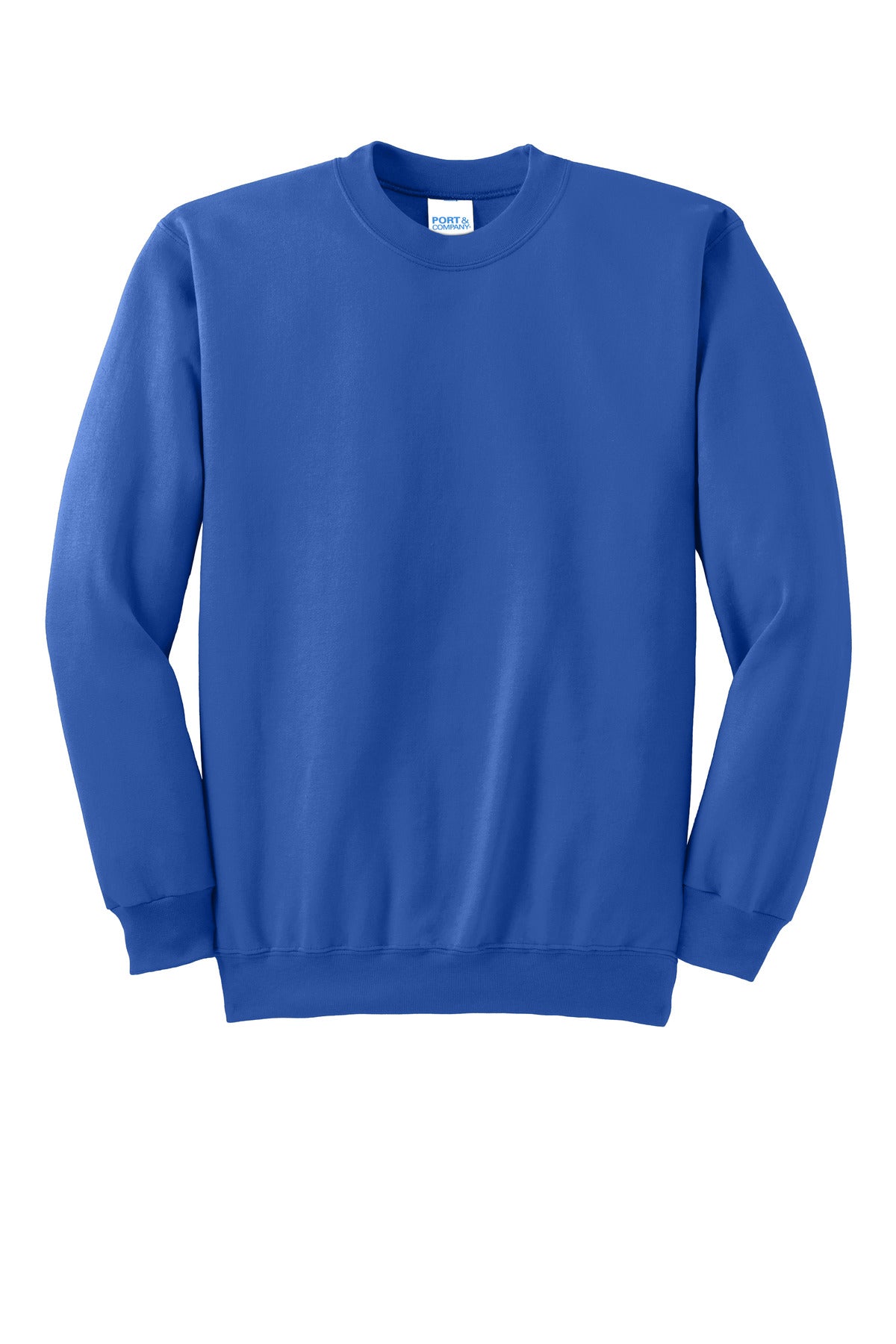 Port & Company Essential Fleece Crewneck Sweatshirt.  PC90 Royal