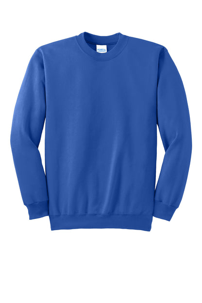 Port & Company Essential Fleece Crewneck Sweatshirt.  PC90 Royal