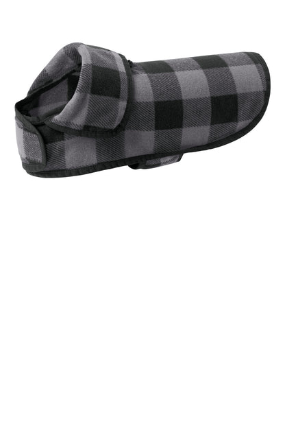 Port Authority Pet Fleece Jacket PE100 Grey/ Black Buffalo Check