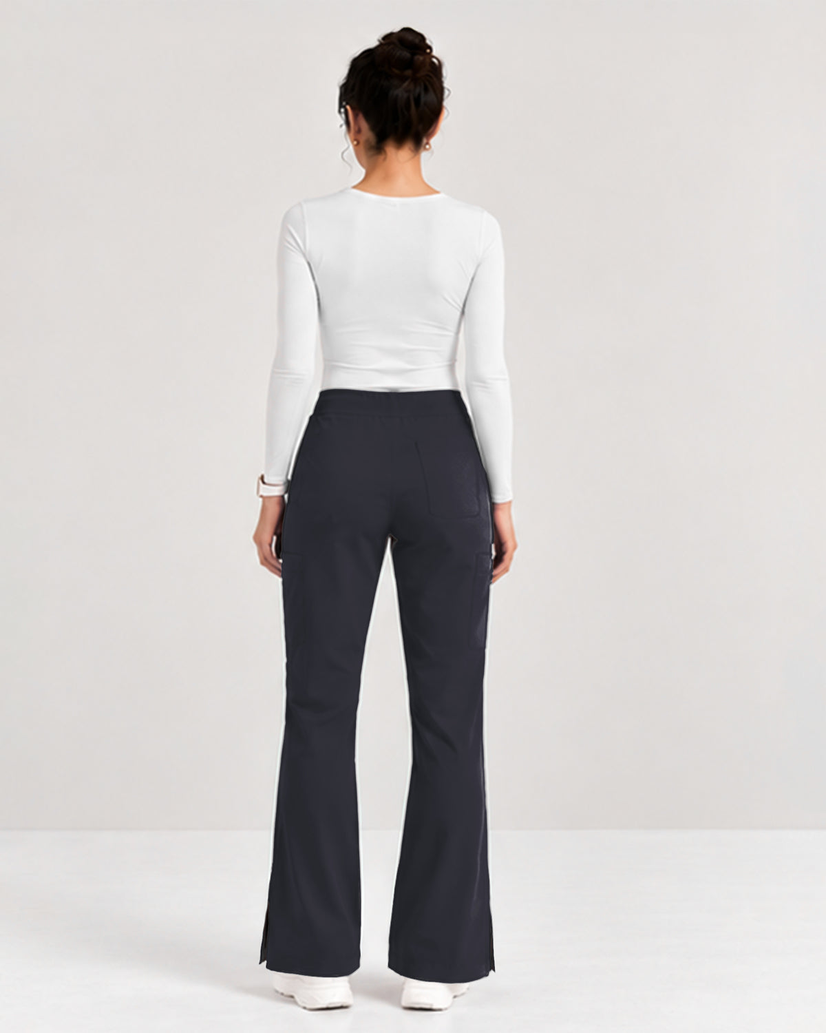 Foundry Women's 2005 Jasmine 5 Pocket Mini Flare Cargo Pant Pewter