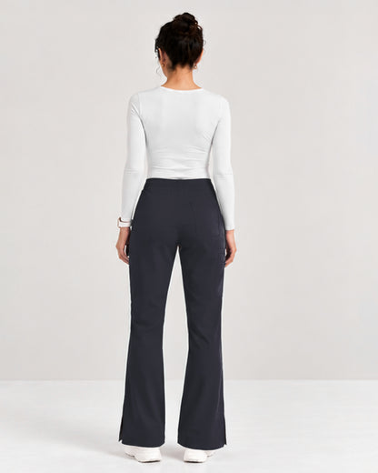 Foundry Women's 2005 Jasmine 5 Pocket Mini Flare Cargo Pant Pewter