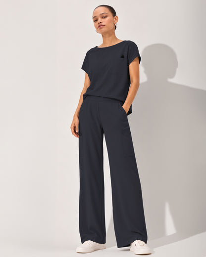 Foundry Women's 2205 Sierra 5 Pocket Wide Leg Pant Pewter