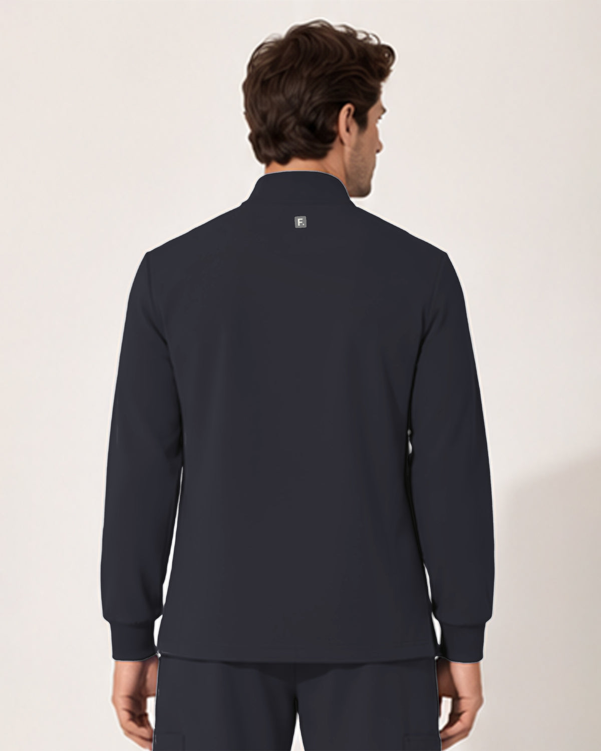 Foundry Men's 6505 Slate Men'S 2 Pocket Scrub Jacket Pewter