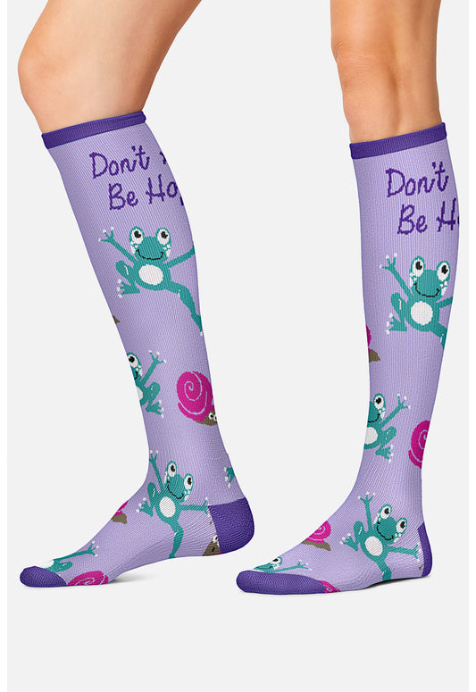Legwear PRINTSUPPOR Women's 10-15Mmhg Compression Socks Be Hoppy
