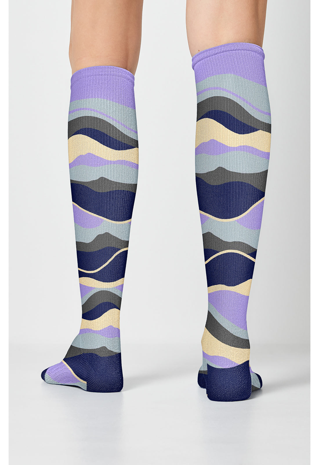 Legwear PRINTSUPPOR Women's 10-15mmHg Compression Socks Landscaped