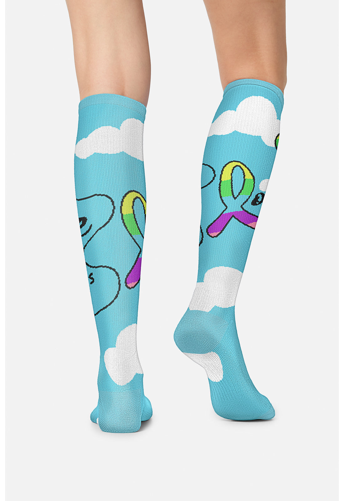 Legwear PRINTSUPPOR Women's 10-15Mmhg Compression Socks Love Is In The Air