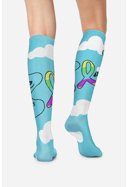 Legwear PRINTSUPPOR Women's 10-15Mmhg Compression Socks Love Is In The Air