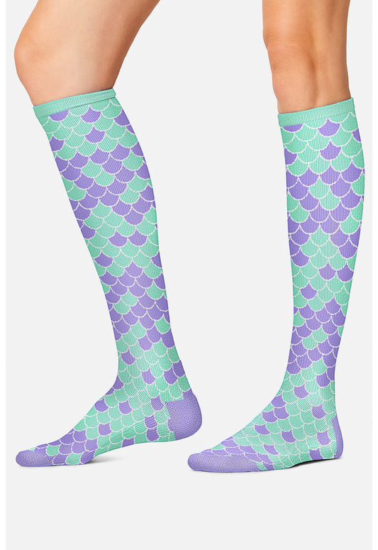 Legwear PRINTSUPPOR Women's 10-15Mmhg Compression Socks Shimmer & Shine