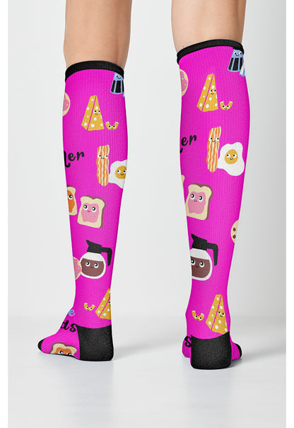 Legwear PRINTSUPPOR Women's 10-15mmHg Compression Socks We Go Together