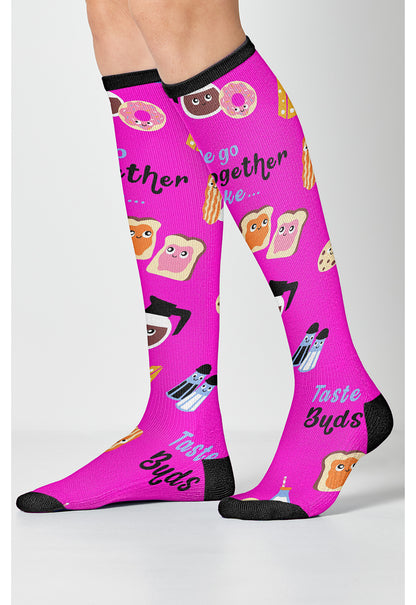 Legwear PRINTSUPPOR Women's 10-15mmHg Compression Socks We Go Together