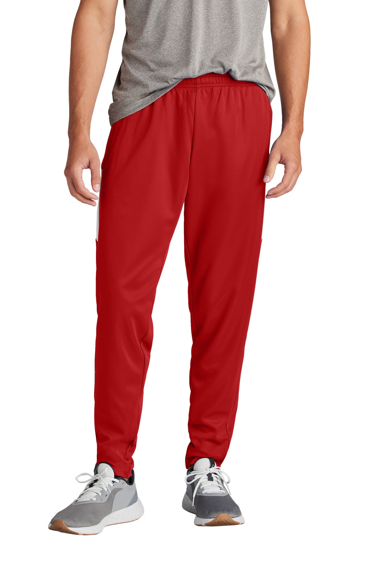 Sport-Tek Travel Pant PST800 Deep Red/ White