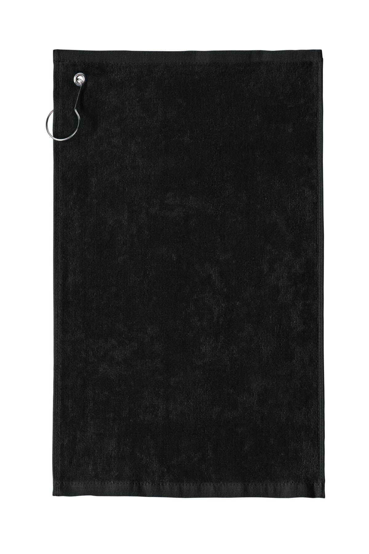 Port Authority Grommeted Hemmed Towel PT400 Black