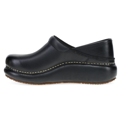 Dansko Platform Pro Black Burnished Nubuck Classic Clog
