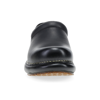 Dansko Platform Pro Black Burnished Nubuck Classic Clog