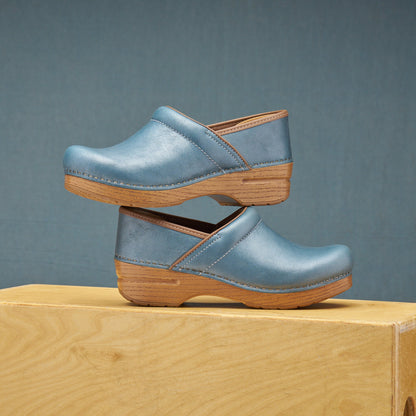 Dansko Professional Blue Metallic Classic Clog