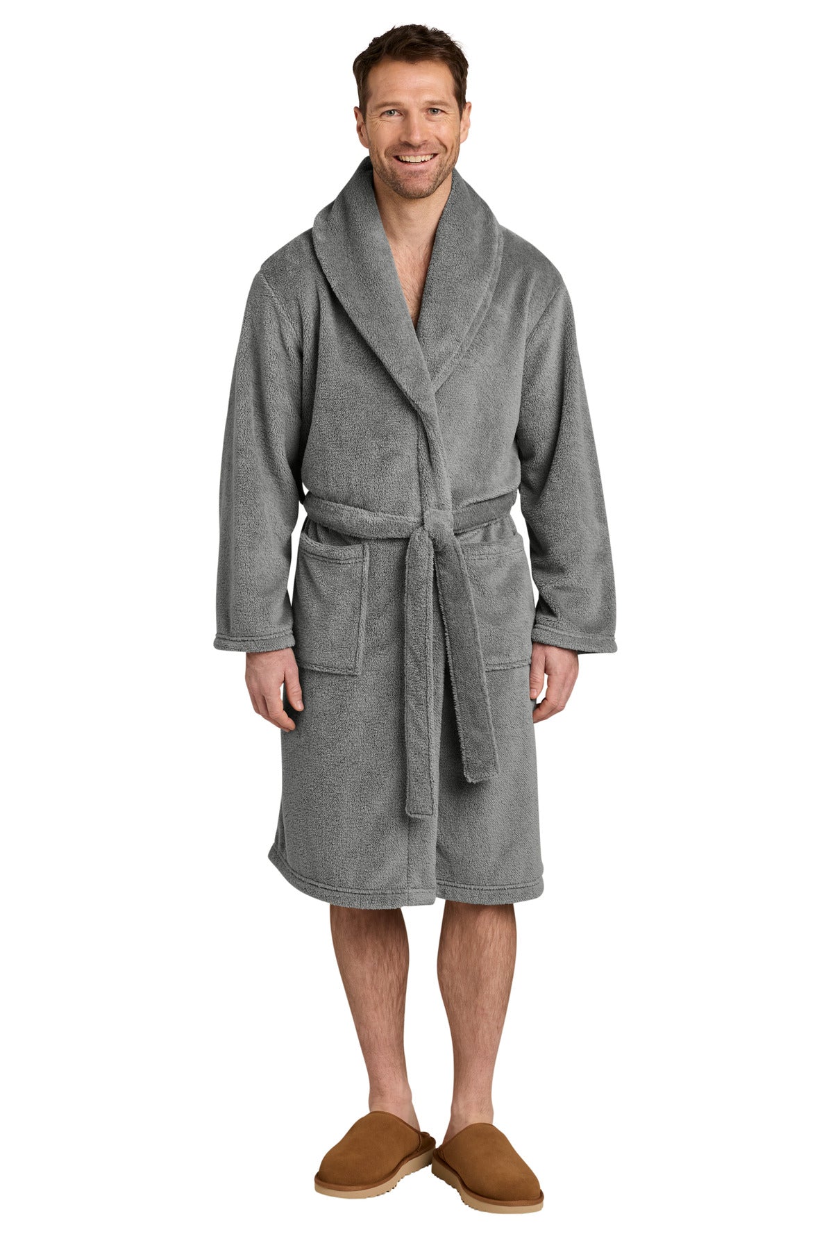 Port Authority Dream Plush Robe R104 Frost Grey