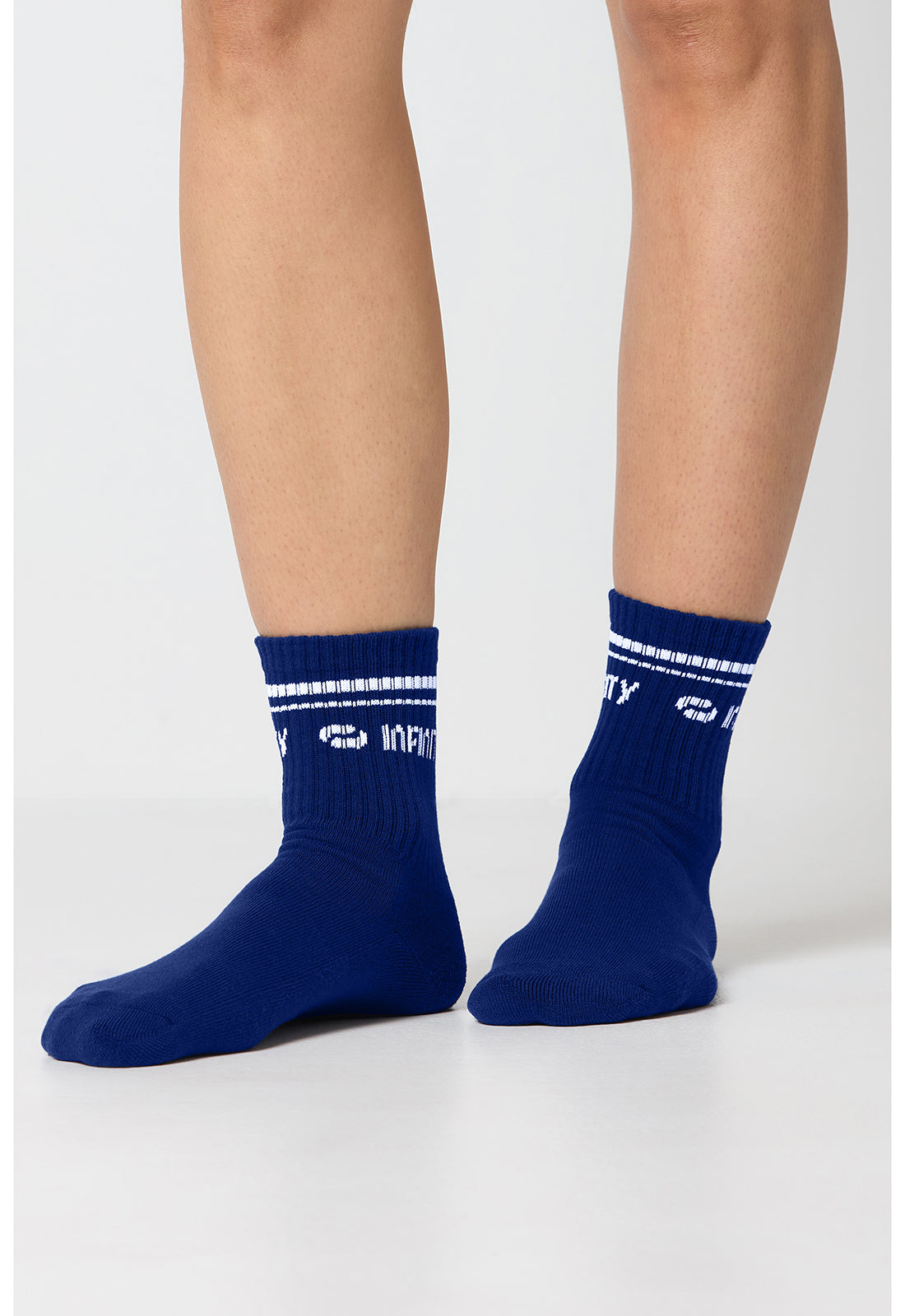 Legwear RALLY Athletic Crew Socks Navy/White