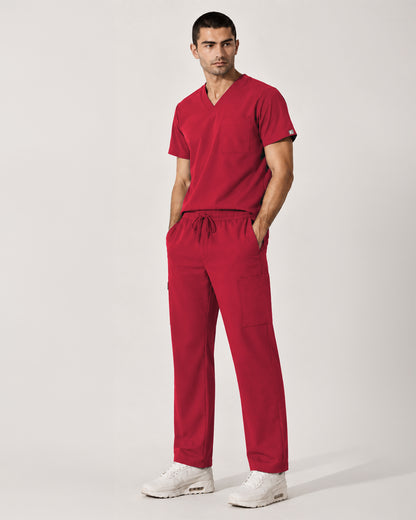 Foundry Men's 1505 Cobalt Men'S 1 Pocket V-Neck Top Red