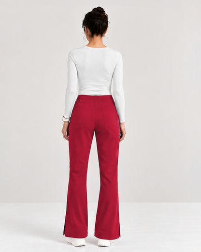 Foundry Women's 2005 Jasmine 5 Pocket Mini Flare Cargo Pant Red