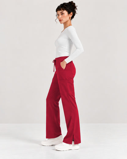 Foundry Women's 2005 Jasmine 5 Pocket Mini Flare Cargo Pant Red