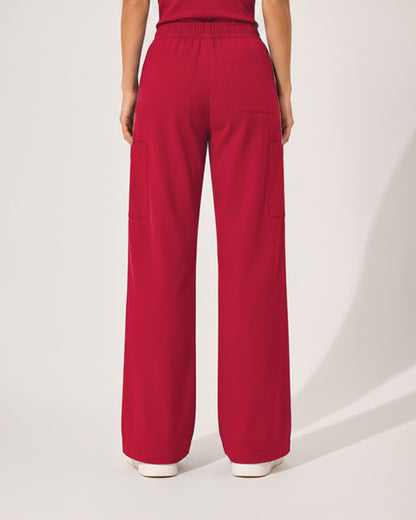 Foundry Women's 2205 Sierra 5 Pocket Wide Leg Pant Red