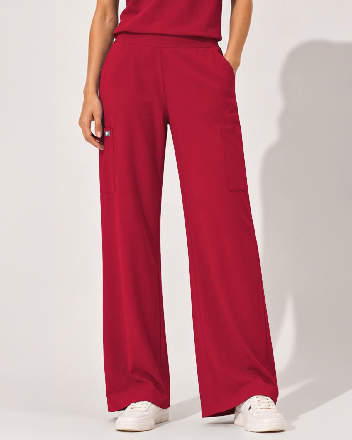 Foundry Women's 2205 Sierra 5 Pocket Wide Leg Pant Red