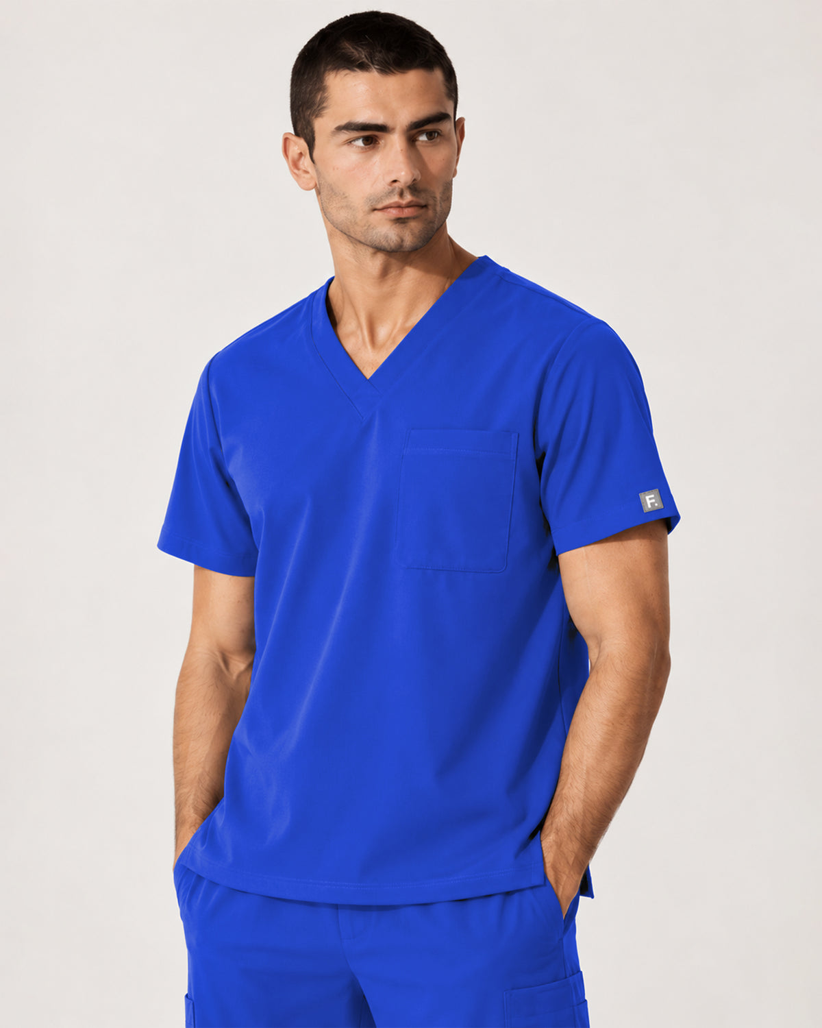 Foundry Men's 1505 Cobalt Men'S 1 Pocket V-Neck Top Royal