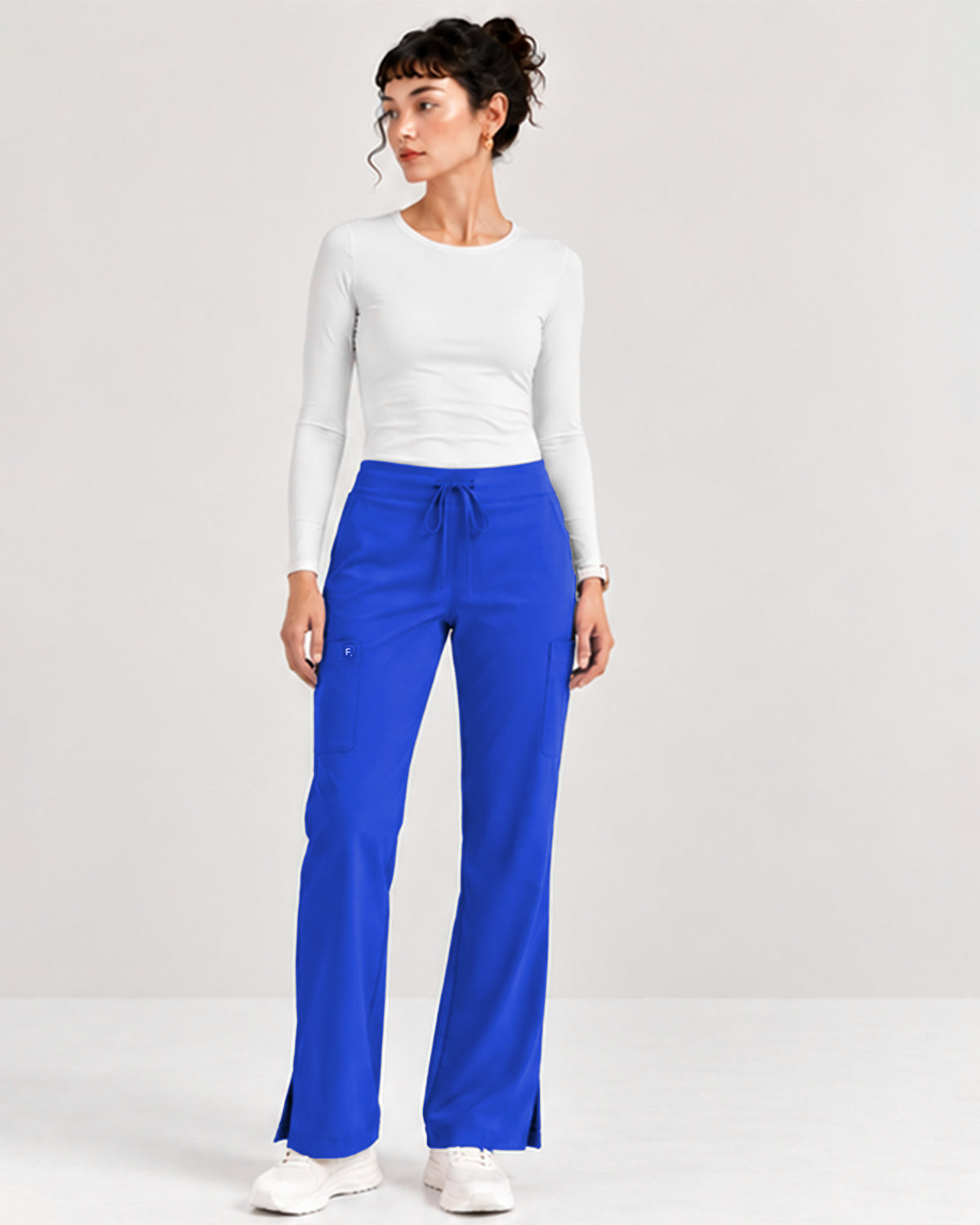 Foundry Women's 2005 Jasmine 5 Pocket Mini Flare Cargo Pant Royal