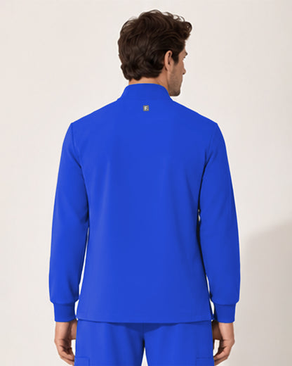 Foundry Men's 6505 Slate Men'S 2 Pocket Scrub Jacket Royal
