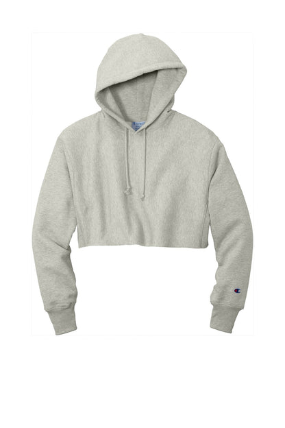 Champion Women's Reverse Weave Cropped Cut-Off Hooded Sweatshirt image 3