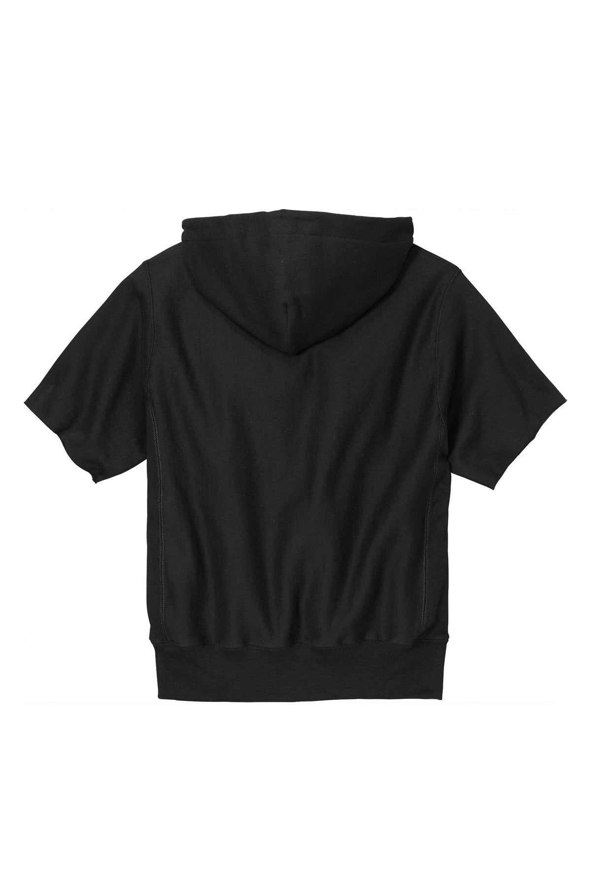 Champion Reverse Weave Short Sleeve Hooded Sweatshirt S101SS Black