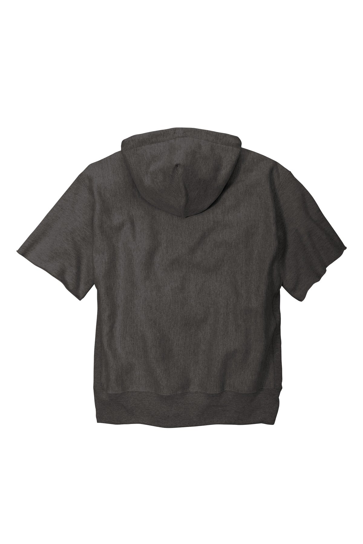 Champion Reverse Weave Short Sleeve Hooded Sweatshirt S101SS Charcoal Heather