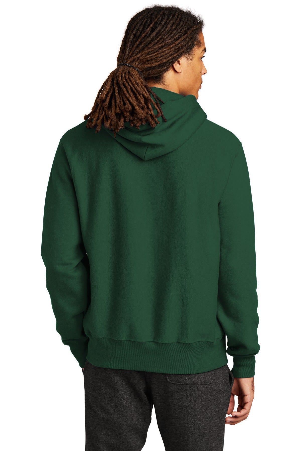 Champion Reverse Weave Hooded Sweatshirt S101 Dark Green