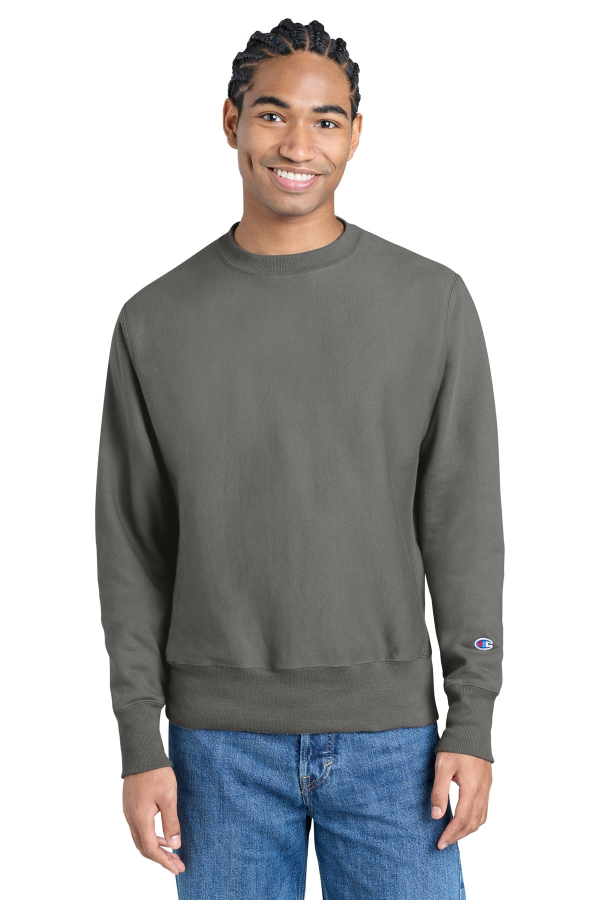 Champion Reverse Weave Crewneck Sweatshirt S149 Stone Gray