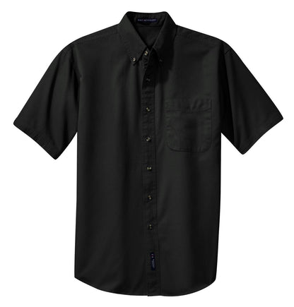 Port Authority Short Sleeve Twill Shirt. S500T Black