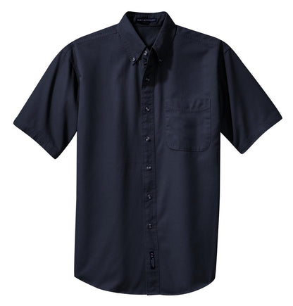 Port Authority Short Sleeve Twill Shirt. S500T Classic Navy