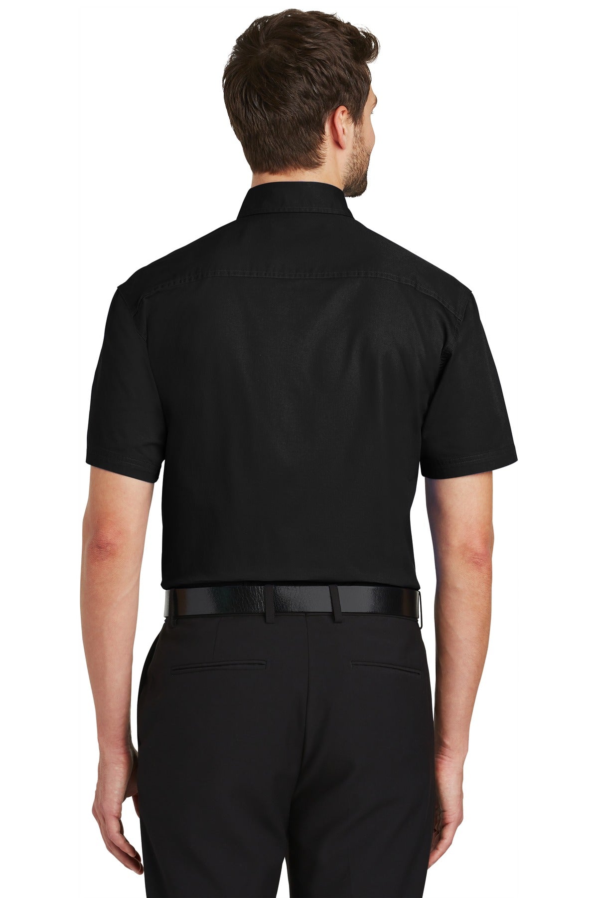 Port Authority Short Sleeve Twill Shirt. S500T Black