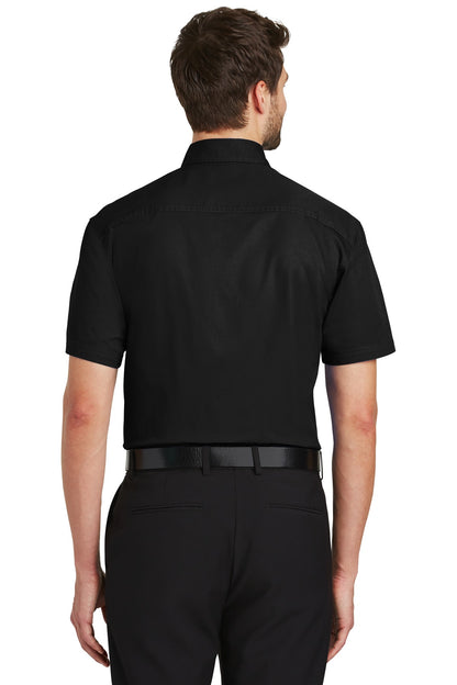 Port Authority Short Sleeve Twill Shirt. S500T Black