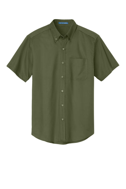 Port Authority Short Sleeve Easy Care Shirt.  S508 Clover Green
