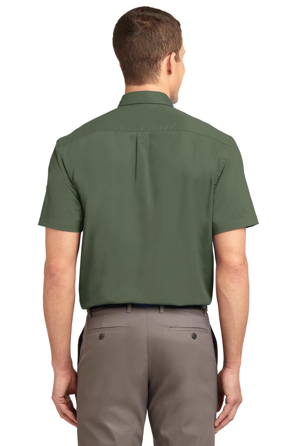 Port Authority Short Sleeve Easy Care Shirt.  S508 Clover Green