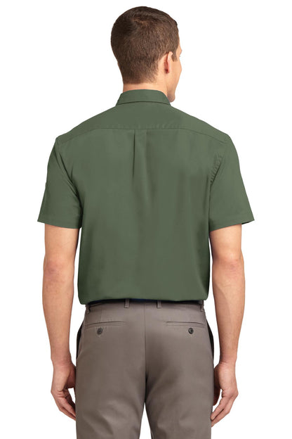 Port Authority Short Sleeve Easy Care Shirt.  S508 Clover Green