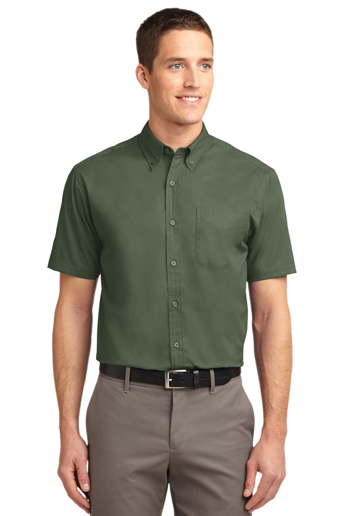 Port Authority Short Sleeve Easy Care Shirt.  S508 Clover Green