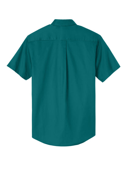 Port Authority Short Sleeve Easy Care Shirt.  S508 Teal Green