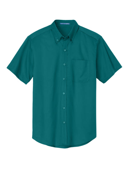 Port Authority Short Sleeve Easy Care Shirt.  S508 Teal Green