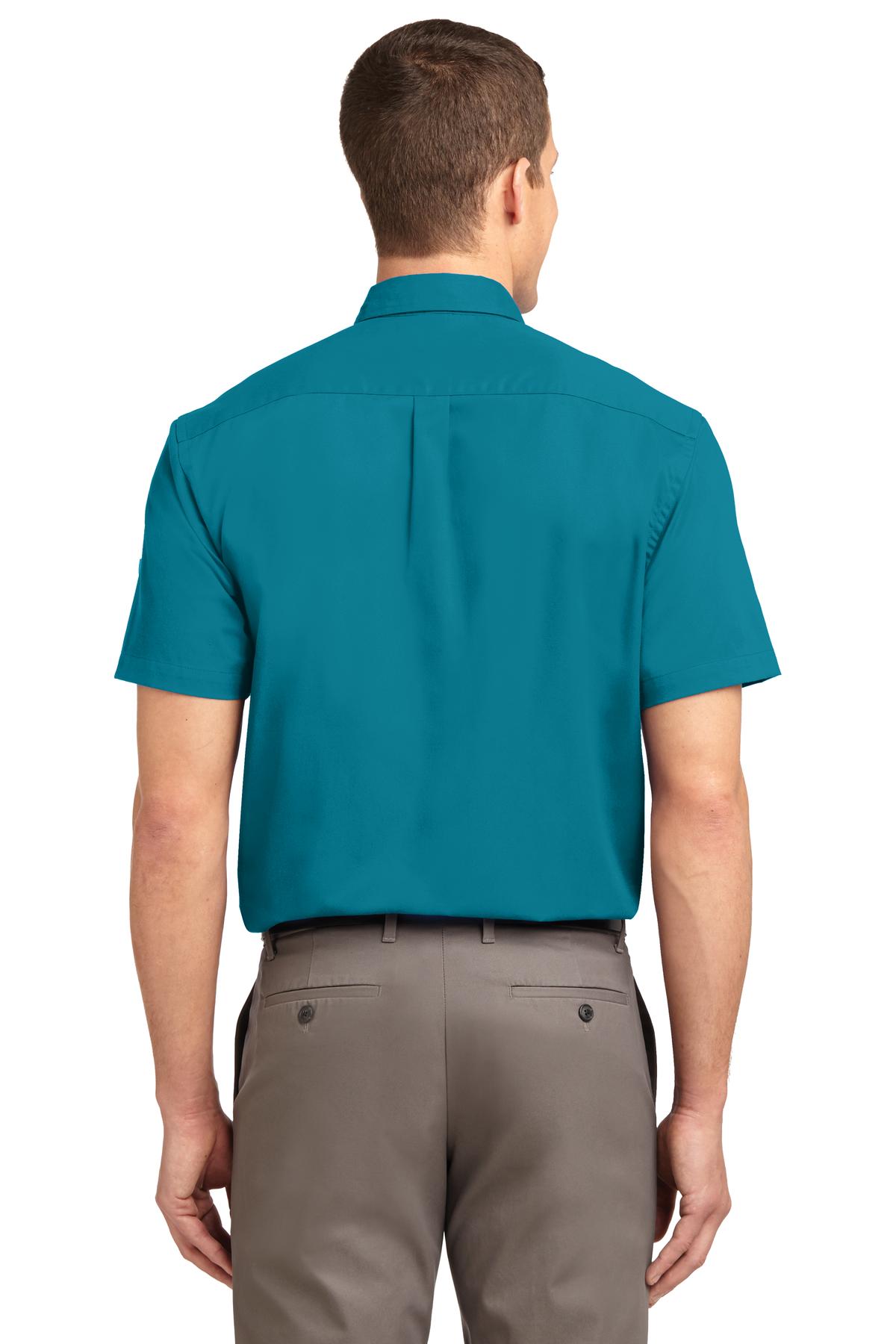 Port Authority Short Sleeve Easy Care Shirt.  S508 Teal Green