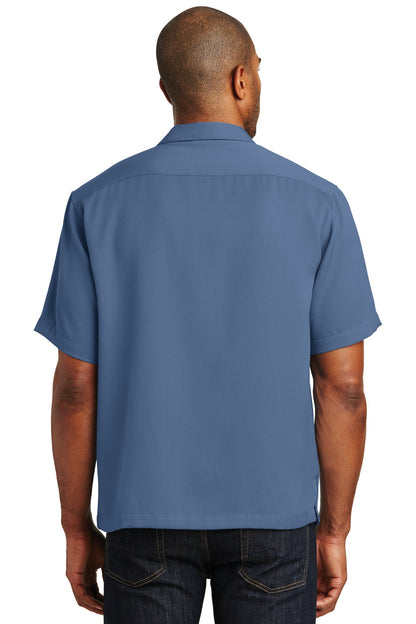 Port Authority Easy Care Camp Shirt.  S535 Blue