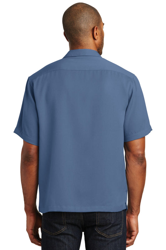 Port Authority Easy Care Camp Shirt.  S535 Blue