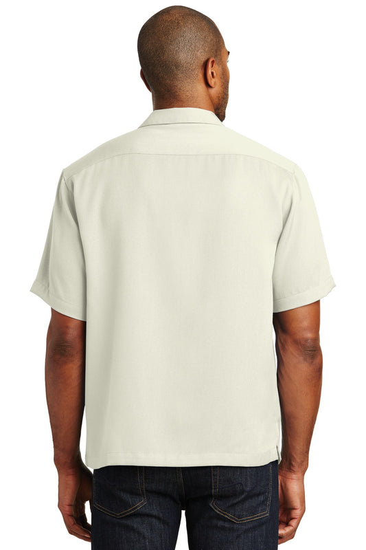 Port Authority Easy Care Camp Shirt.  S535 Ivory