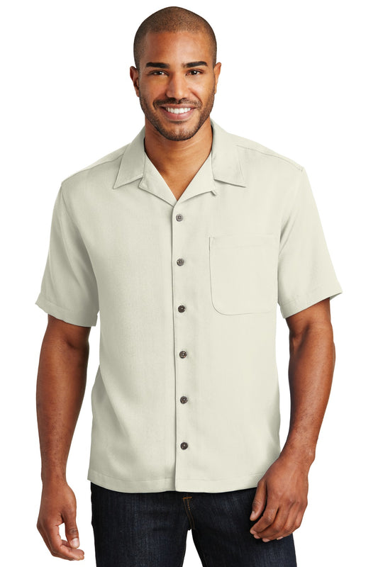 Port Authority Easy Care Camp Shirt.  S535 Ivory